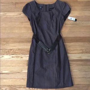 AGB Brown Sleeve Mid-Length Dress Sz 6